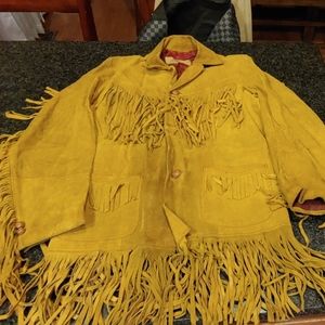 Vintage western fringed jacket